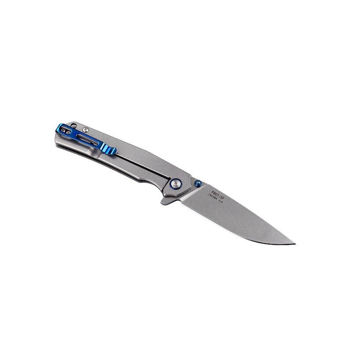 Ruike Messer P801 Stonewashed Stainless Steel Handle